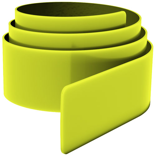 Brassard promotionnel réfléchissant de 34 cm Jaune néon